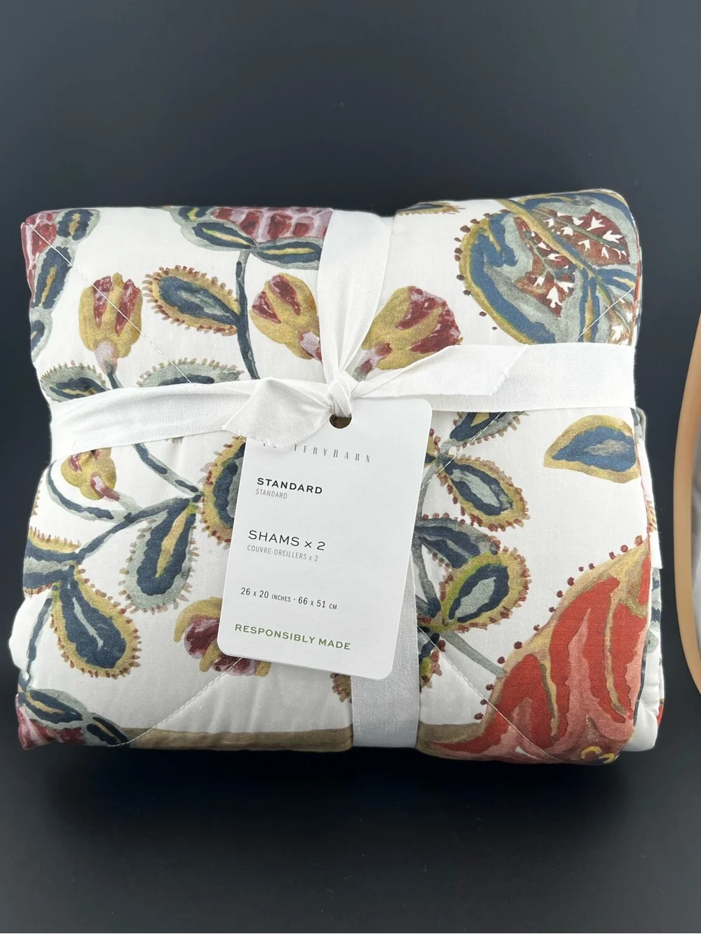 Pottery Barn Eleanor Palempore Percale Comforter Shams